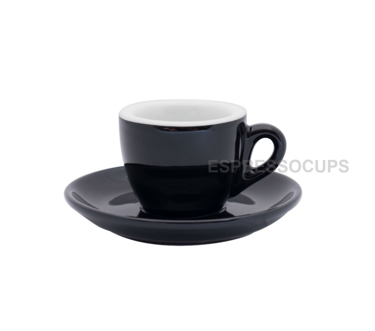 "ROSA" Espresso Cups 70ml - black